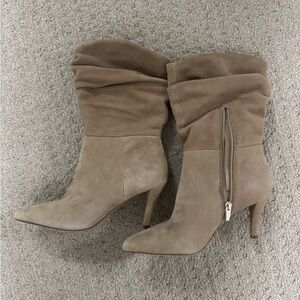 Vince Camuto Taupe Heeled Boots